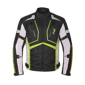HWK Scorpion Motorcycle Jacket All Season Touring Riding CE Armored Mens 2XL